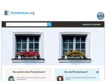 Tablet Screenshot of fensterbau.org